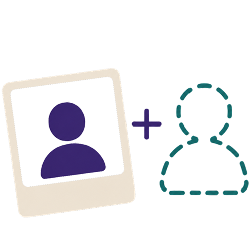 Add Person To Photo Logo
