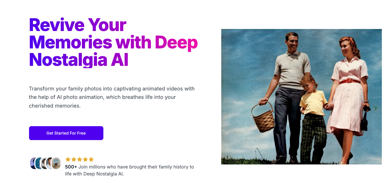 Deep Nostalgia AI - Product Image