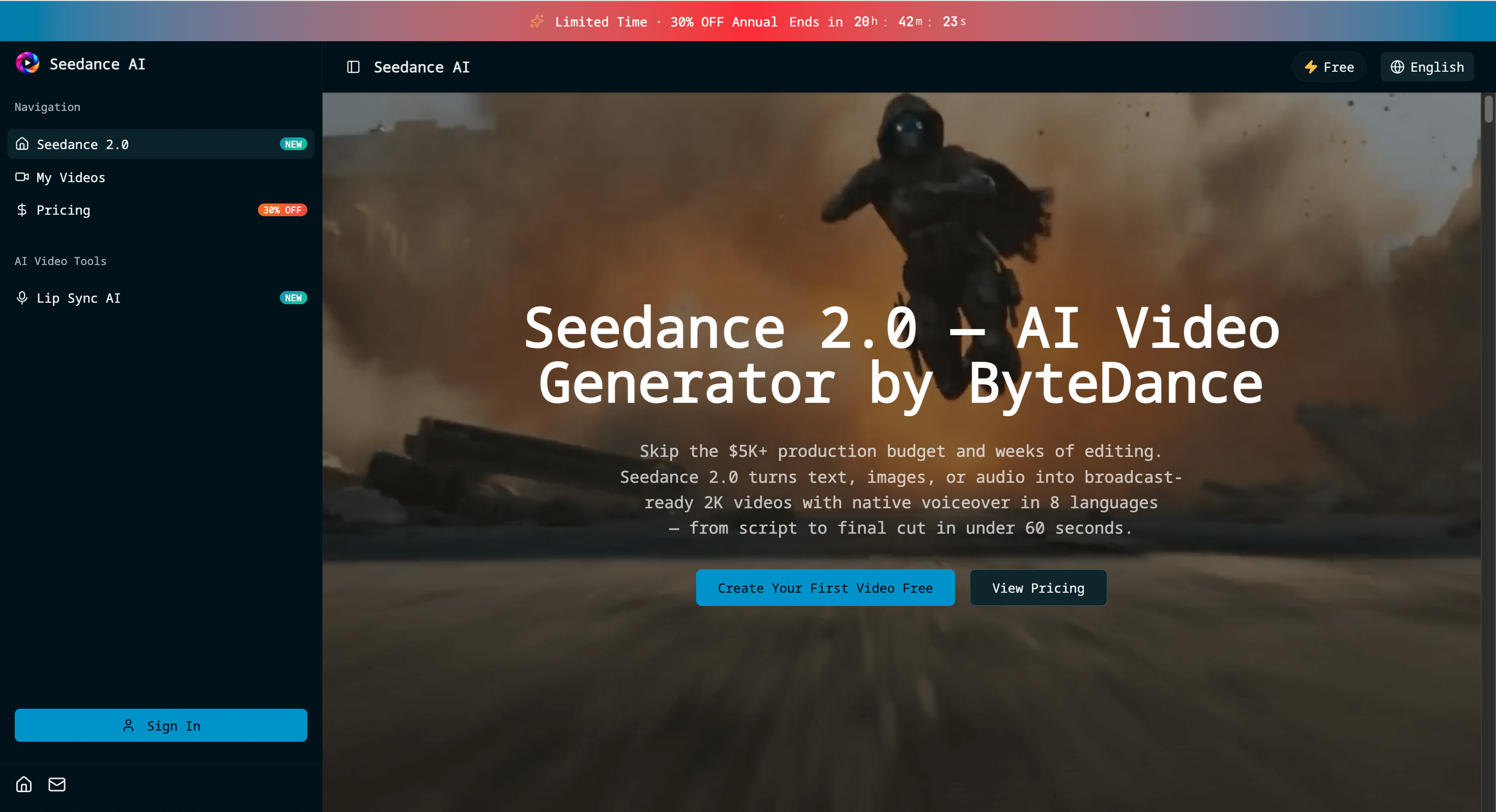 Seedance 2.0 - Product Image