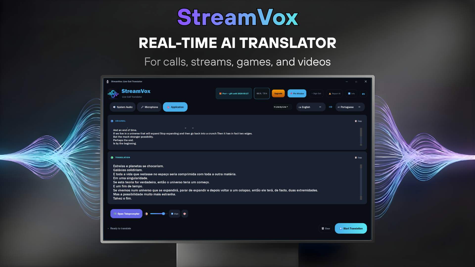 StreamVox - AI Live Translator - Product Image