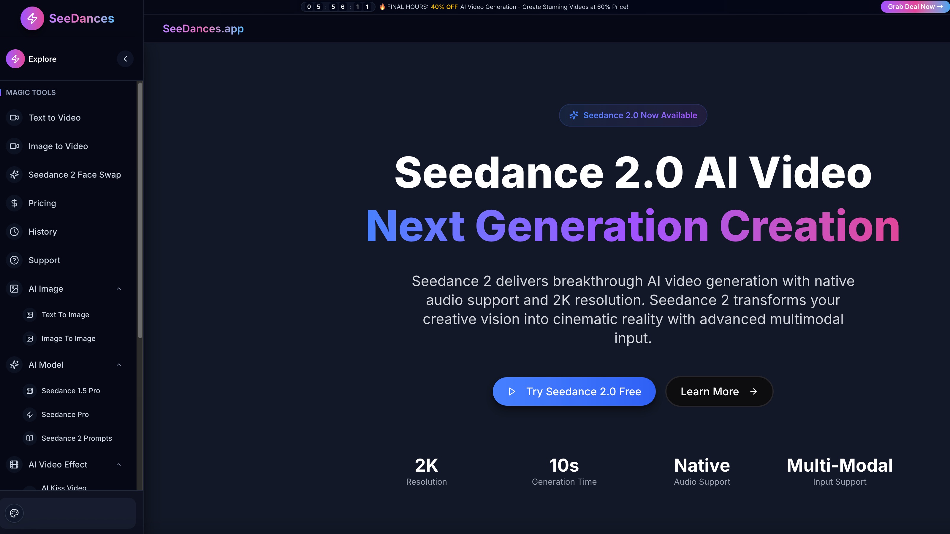 Seedance 2.0 - Product Image