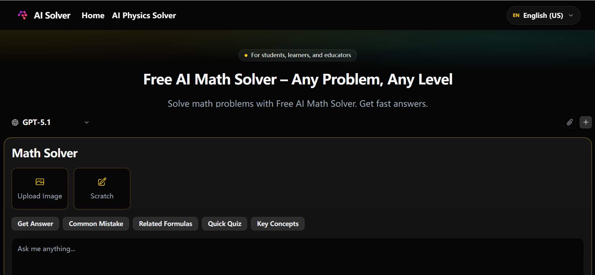 Free AI Math Solver – Any Problem, Any Level - Product Image