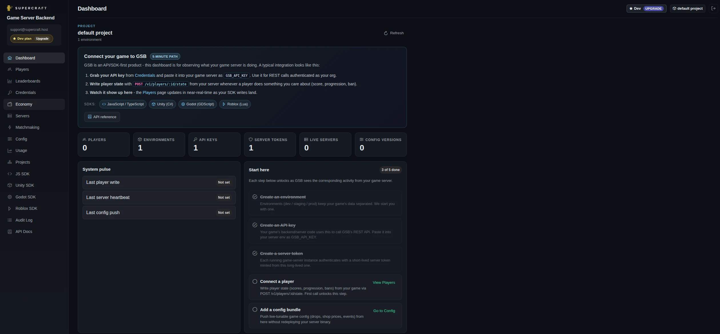 Game Server Backend - Product Image