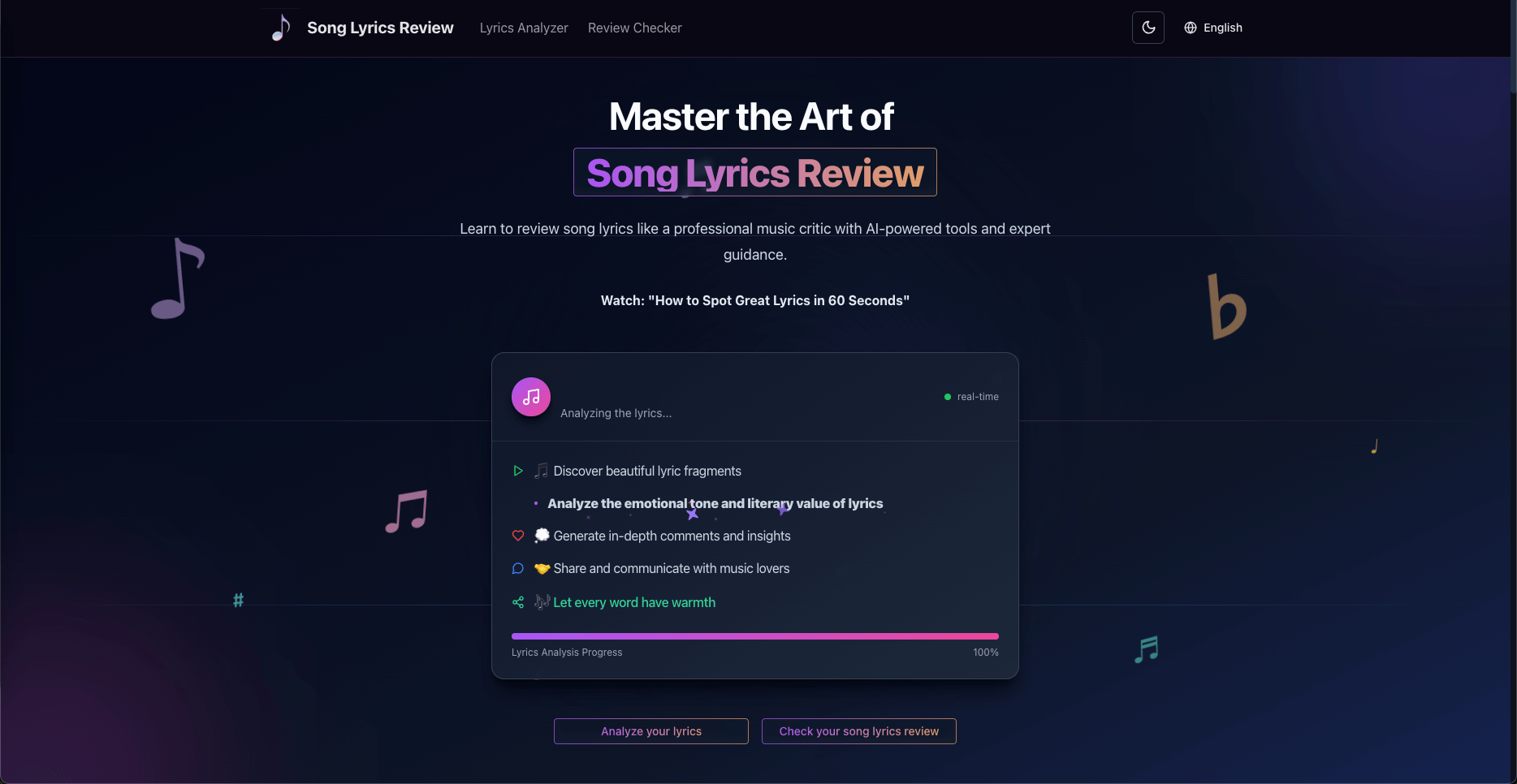 Song Lyrics Review - Product Image