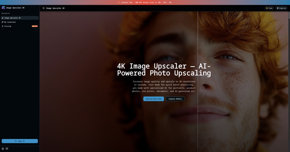 Image Upscaler 4K - Product Image