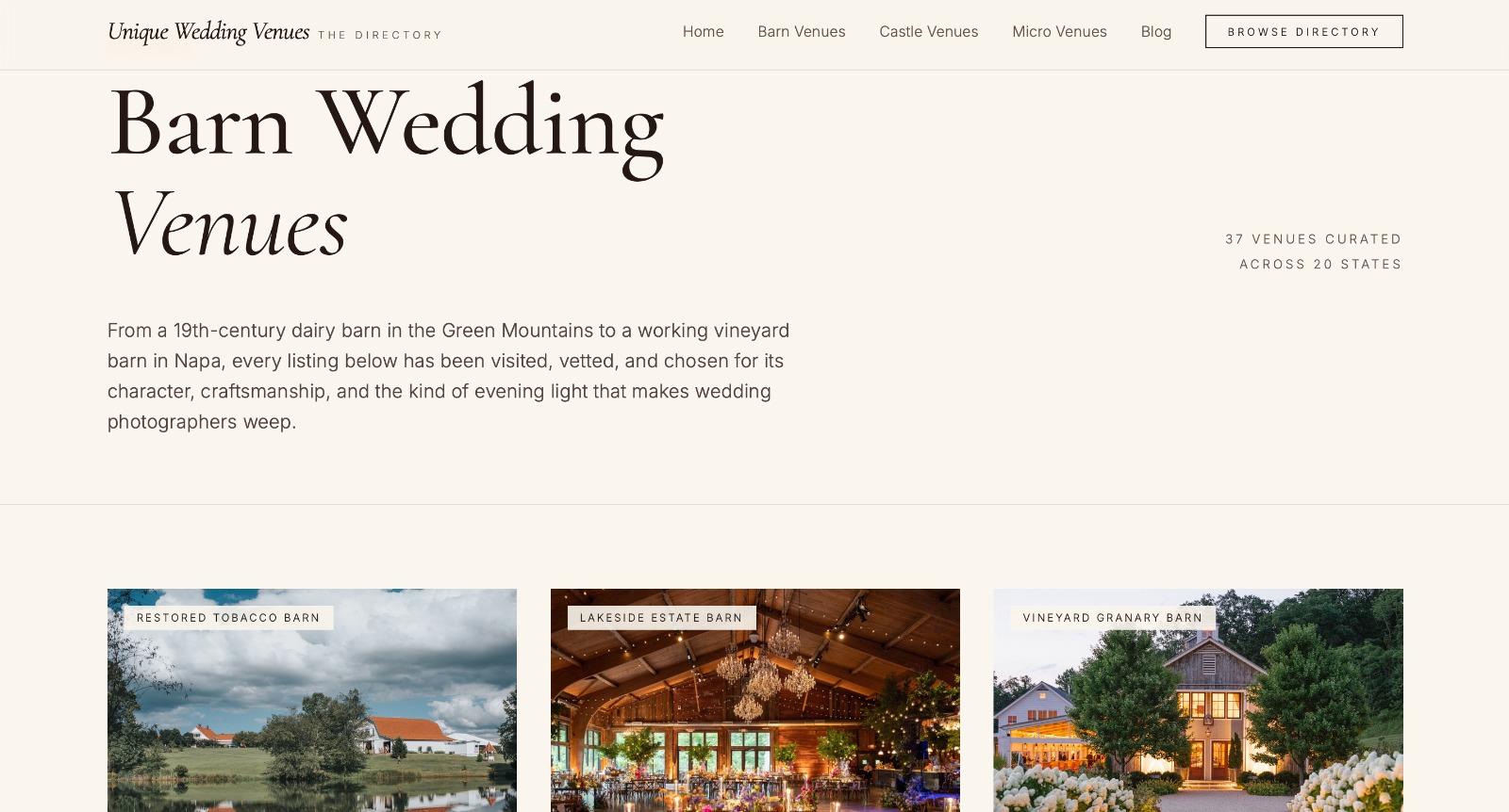 Unique Wedding Venues USA - Product Image